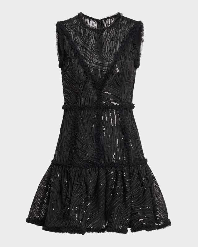 Ellis Sleeveless Lace Mini Dress